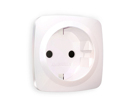 Лицевая панель для электрической розетки с заземлением со шторками QUANT Ambrella Volt OMEGA OP2070 Лицевая панель для электрической розетки с заземлением со шторками QUANT Ambrella Volt OMEGA OP2070