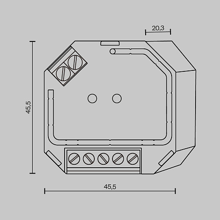 Диммер 400Вт DALI-TRIAC Maytoni Dali 721019 Диммер 400Вт DALI-TRIAC Maytoni Dali 721019
