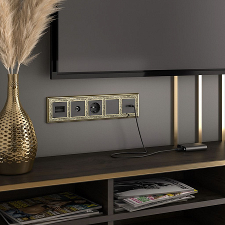 ТВ-розетка проходная Werkel WL08-TV-2W a033758
