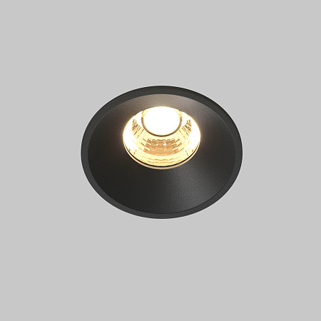 Светильник встраиваемый светодиодный Maytoni Round DL058-7W2.7K-B