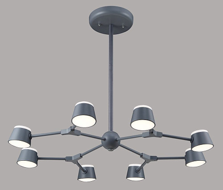 Люстра светодиодная на штанге Crystal Lux MADRID SP8 GRAY Люстра светодиодная на штанге Crystal Lux MADRID SP8 GRAY