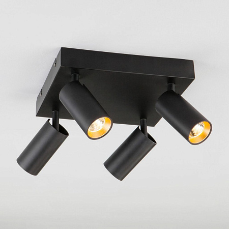 Спот светодиодный Eurosvet Fleur 20066/4 LED черный/золото 00000085110 Спот светодиодный Eurosvet Fleur 20066/4 LED черный/золото 00000085110