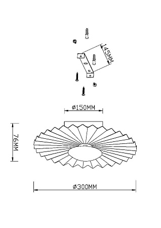 Светильник настенный светодиодный Maytoni Fiore MOD233WL-L11BS3K Светильник настенный светодиодный Maytoni Fiore MOD233WL-L11BS3K
