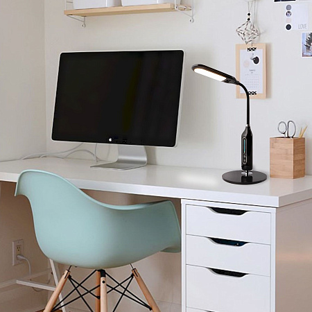 Настольная лампа светодиодная Eurosvet Soft 80503/1 черный a042782 Настольная лампа светодиодная Eurosvet Soft 80503/1 черный a042782