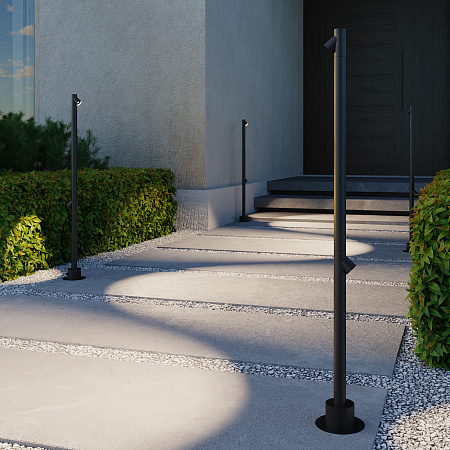 Уличный ландшафтный светодиодный светильник Elektrostandard Rone (35175/F) черный (a066698) Уличный ландшафтный светодиодный светильник Elektrostandard Rone (35175/F) черный (a066698)