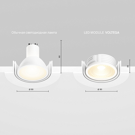 Светодиодный LED модуль, Ra80, 3000K, 220V, IP20 Voltega Module LED 7189