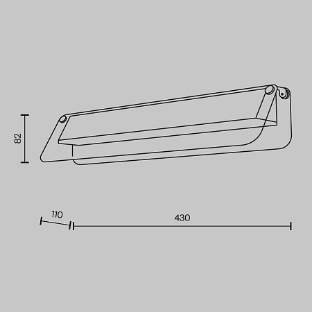 Светильник настенный светодиодный Maytoni Flat MOD296WL-L10BS3K Светильник настенный светодиодный Maytoni Flat MOD296WL-L10BS3K