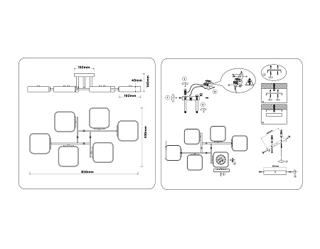 Люстра потолочная светодиодная Ambrella light FL4887 Люстра потолочная светодиодная Ambrella light FL4887