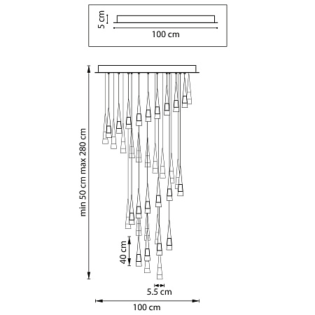 Люстра подвесная светодиодная Lightstar Cone 757361 Люстра подвесная светодиодная Lightstar Cone 757361