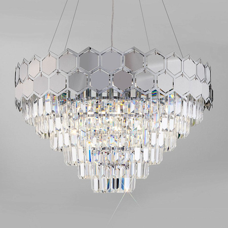 Хрустальная люстра Eurosvet Ariana 10124/8 хром a054443 Хрустальная люстра Eurosvet Ariana 10124/8 хром a054443