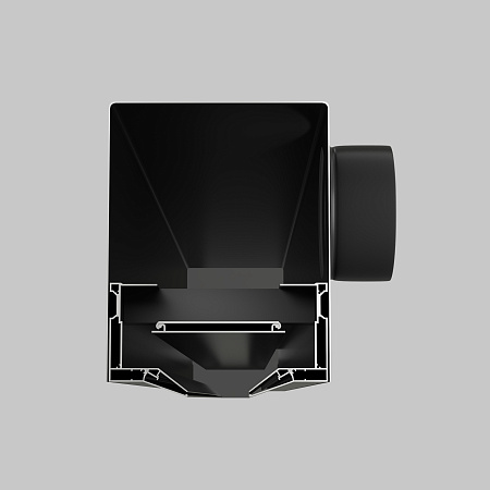 Диффузор с отражателем, линейный, для натяжного потолка, черный, КСД тип 1 Maytoni Aero ARO-LD-SC-000001