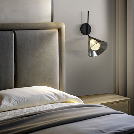 Бра Eurosvet Enigma 70161/1 черный a069060 Бра Eurosvet Enigma 70161/1 черный a069060