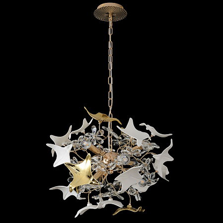 Люстра подвесная Crystal Lux LETISIA SP9 GOLD
