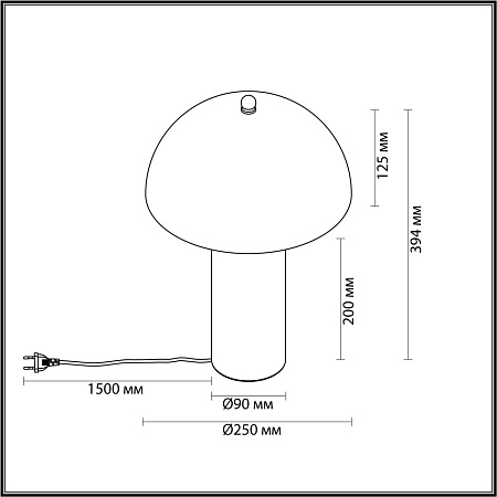 Настольная лампа светодиодная Odeon Light RUFINA 7088/2T