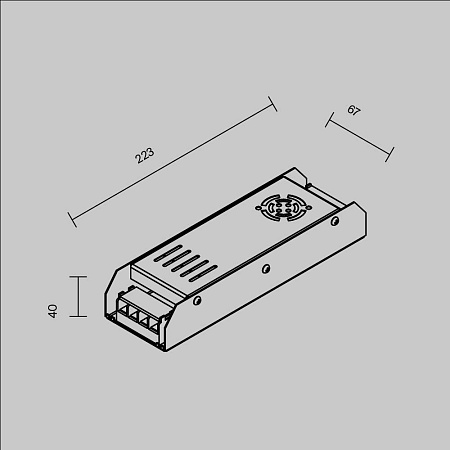 Блок питания 12V 300W Maytoni  811002
