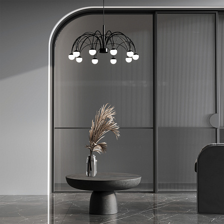 Люстра подвесная светодиодная Eurosvet Ragno 90034/10 LED черный a069301 Люстра подвесная светодиодная Eurosvet Ragno 90034/10 LED черный a069301