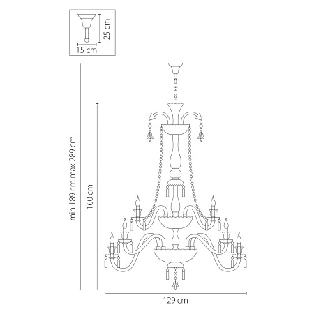 Подвесная люстра Osgona Campana 716364 Подвесная люстра Osgona Campana 716364