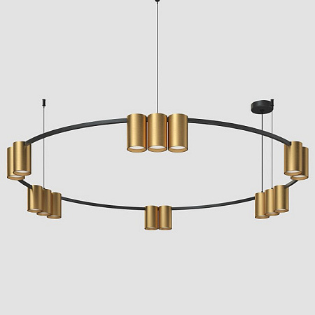 Подвесная люстра Denkirs Orbit DK4067-BK+SG Подвесная люстра Denkirs Orbit DK4067-BK+SG