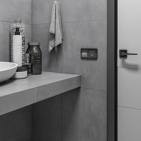 Сенсорный выключатель двухклавишный с подсветкой 1000 Вт Werkel W4520008 a057679 Сенсорный выключатель двухклавишный с подсветкой 1000 Вт Werkel W4520008 a057679