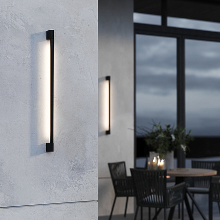 Уличный настенный светодиодный светильник Elektrostandard Argos (35122/D) черный a069746