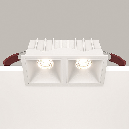 Светильник встраиваемый Maytoni Alfa LED DL043-02-10W4K-D-SQ-W