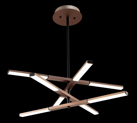 Люстра светодиодная на штанге Crystal Lux HI-WAY SP8 COFFEE