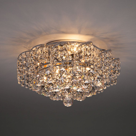 Хрустальная люстра Eurosvet Charm 16017/6 хром Strotskis 00000078493 Хрустальная люстра Eurosvet Charm 16017/6 хром Strotskis 00000078493