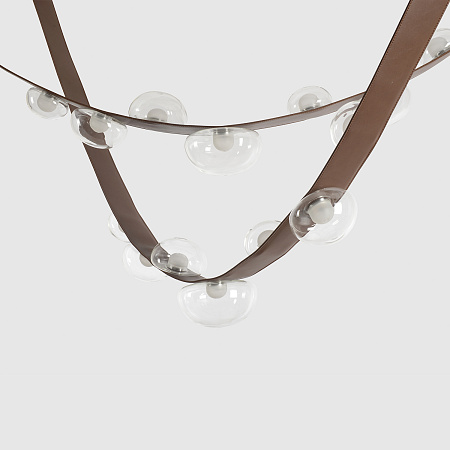 Светильник подвесной светодиодный Crystal Lux BOSQUE SP7 L3000 BROWN/TRANSPARENT Светильник подвесной светодиодный Crystal Lux BOSQUE SP7 L3000 BROWN/TRANSPARENT