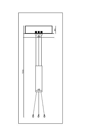 Подвесной комплект для светильника Maytoni Zon C032C-03-MG