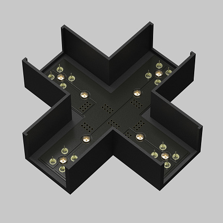 Коннектор питания X-образный Maytoni Elasity TRA160CX-11B