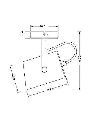 Спот Freya Elori FR4004WL-01WB Спот Freya Elori FR4004WL-01WB