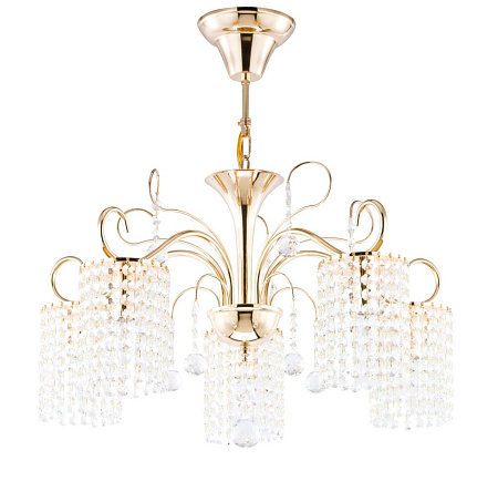 Хрустальная люстра Freya Leona FR1127-PL-05-G Хрустальная люстра Freya Leona FR1127-PL-05-G