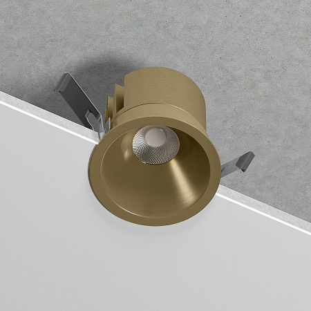 Светильник встраиваемый светодиодный Elektrostandard Forte 25071/LED 15W 4000K латунь a069411