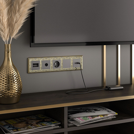 Рамка на 5 постов Werkel Palacio Gracia WL77-Frame-05 a041171 Рамка на 5 постов Werkel Palacio Gracia WL77-Frame-05 a041171