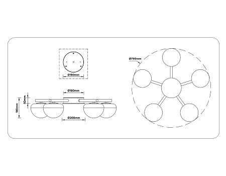 Люстра потолочная светодиодная Ambrella light HIGH LIGHT LH12009 Люстра потолочная светодиодная Ambrella light HIGH LIGHT LH12009