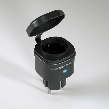 Умная розетка с мониторингом энергопотребления черный Elektrostandard 76103/00 a065376