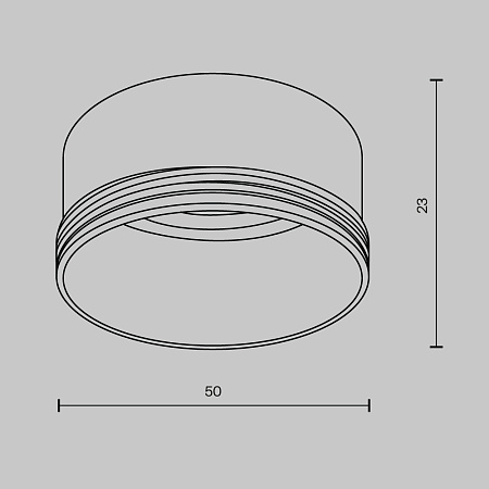Кольцо декоративное для светильника Maytoni Focus LED  Ring M-12-W