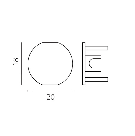 Заглушка для шинопровода 5064хх (2 шт) тип D Lightstar Linea 506467