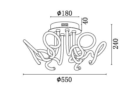 Потолочная люстра Freya Timeless FR6045CL-L54CH