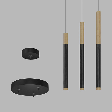 Светильник подвесной светодиодный Ledron SAGITONY-R1-T40-Dim-Wooden-100-Black