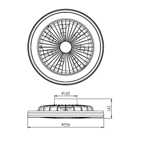 Люстра с вентилятором светодиодная Mantra GAMER 7861 Люстра с вентилятором светодиодная Mantra GAMER 7861