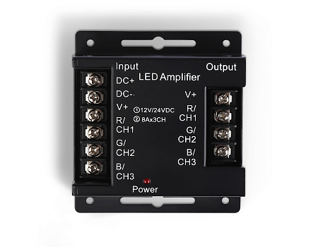 Усилитель для светодиодных лент RGB 24A 12V 288W/ 24V 576W Ambrella light GS GS11801 Усилитель для светодиодных лент RGB 24A 12V 288W/ 24V 576W Ambrella light GS GS11801