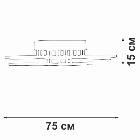Светильник потолочный светодиодный Vitaluce V3893-0/9PL Светильник потолочный светодиодный Vitaluce V3893-0/9PL