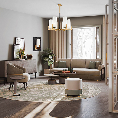 Люстра на штанге Maytoni Fortano MOD089PL-06BS Люстра на штанге Maytoni Fortano MOD089PL-06BS