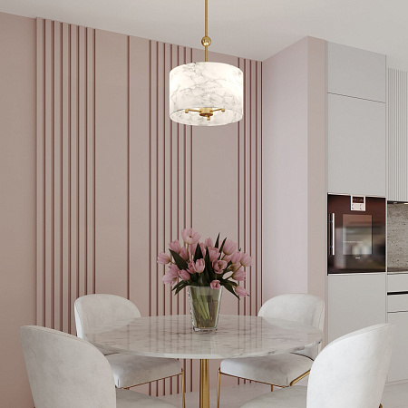 Люстра на штанге Eurosvet Brume 60174/3 латунь a069023 Люстра на штанге Eurosvet Brume 60174/3 латунь a069023