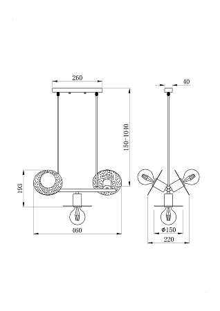 Светильник подвесной Freya Ferro FR4009PL-03GB