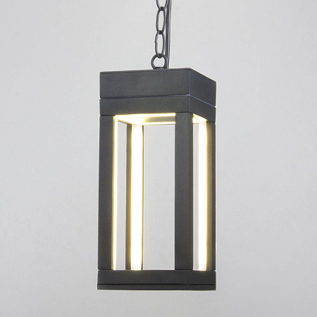 Уличный подвесной светодиодный светильник Elektrostandard Frame 1528 TECHNO LED Серый a051858 Уличный подвесной светодиодный светильник Elektrostandard Frame 1528 TECHNO LED Серый a051858