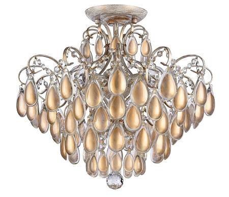 Хрустальная люстра Freya Chabrol FR2302-CL-04-WG Хрустальная люстра Freya Chabrol FR2302-CL-04-WG