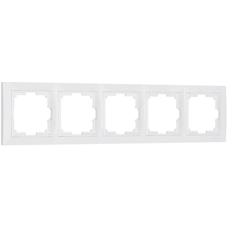 Рамка на 5 постов белая Werkel Snabb basic W0052001 4690389161452 a051300 Рамка на 5 постов белая Werkel Snabb basic W0052001 4690389161452 a051300