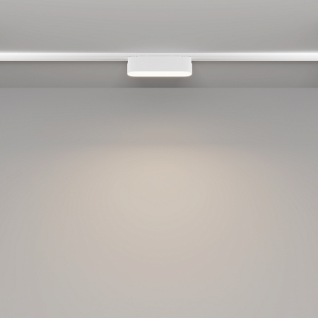Трековый магнитный светодиодный светильник Maytoni Radity Basis TR080-1-6W4K-W Трековый магнитный светодиодный светильник Maytoni Radity Basis TR080-1-6W4K-W